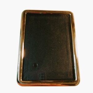 Gold-Tone Metal Picture Frame With Velvet Backing For 5x7 Photos